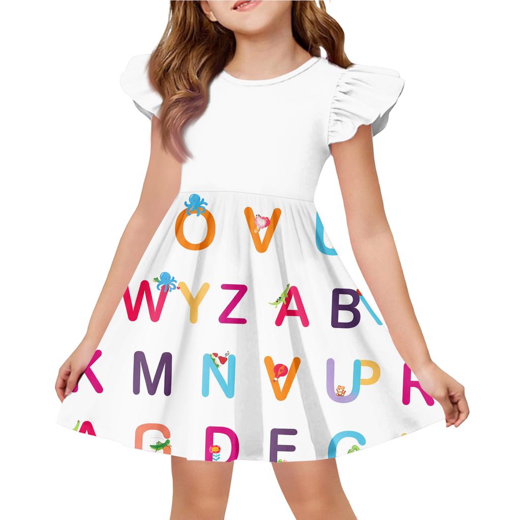Children's Fashion Casual Flying Sleeve Dress