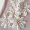 2026 Korean-Style 3D Petal Pleated Sleeveless Satin Dress for Girls