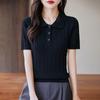 High-Quality Slim Fit Polo Knitwear - Stylish Summer Short Sleeve