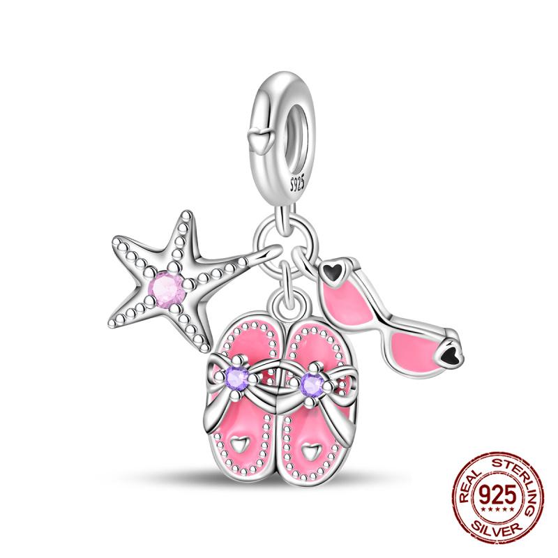 New 100% Copper Summer Cocktail Leisure Time Charms Fit Originalbracelet Diy Jewelry Making Women Gift