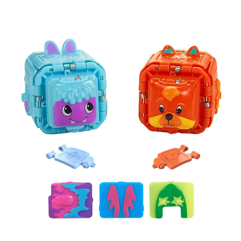 

2 шт./набор Kuroba Finger Guessing Game Deformation Educational Toys Rock-Paper Scissors Battle Boy and Girl Family Party Toys