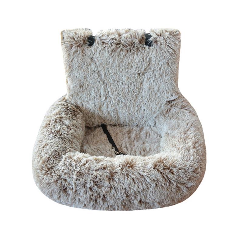 Furry Warm Dog Bed for Car Seat Soft Cushion Pet Bed For Travel Easy To Install Carseat Cushion for Breeds Road Trips