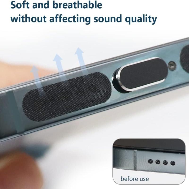28pcs Universal Phone Dust Plug Set, Type C Port Cover & Speaker Protector For iPhone 15 & Up Series and Samsung Galaxy models.
