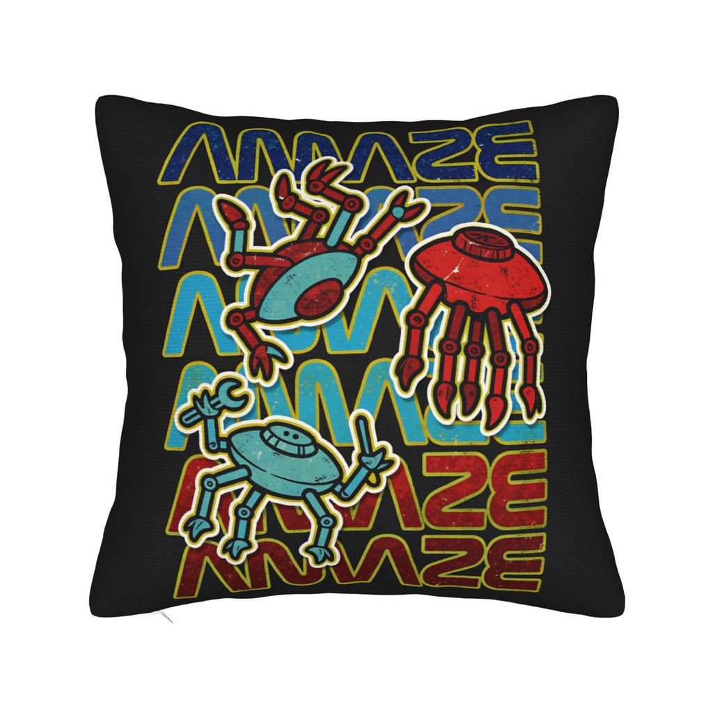 R-Rockys Amazes Pillow Cover Square Cushion Cover Vintage Pillow Case For Sofa Bedroom Home Decor