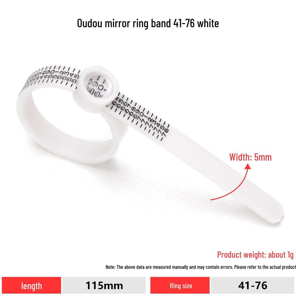 Adjustable Ring Sizer Belt for Finger Measurement