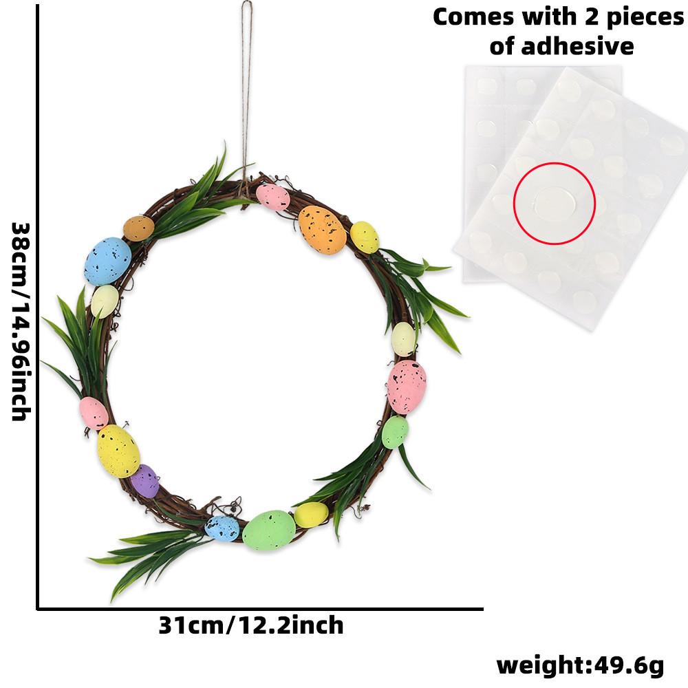 Wreath Easter Exquisite In Small Medium And Large Sizes Featuring Colorful Eggs And Blooms Beautiful