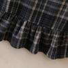 Girls' Outfit Spring and Autumn New Style Little  Style Plaid Skirt Baby Outfit Skirt Children's Two-Piece Set