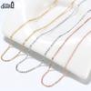 Effie Queen 100% 925 Silver Basic Chain Necklaces Box/Snake/Chopin/Figaro Beaded Chain 40-60cm Unisex DIY Casual Wear