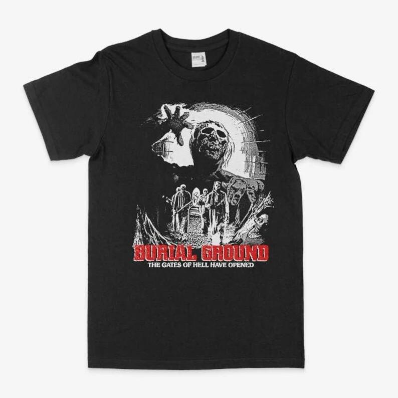 

Burial Ground Horror Movie T Shirt 1981 Halloween Vintage Graphic Goth Punk Emo Unisex T-Shirt XXXXL