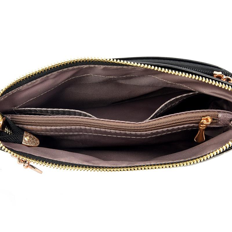 Women's bag new fashionable and simple commuter shoulder bag retro patent leather women's messenger bag