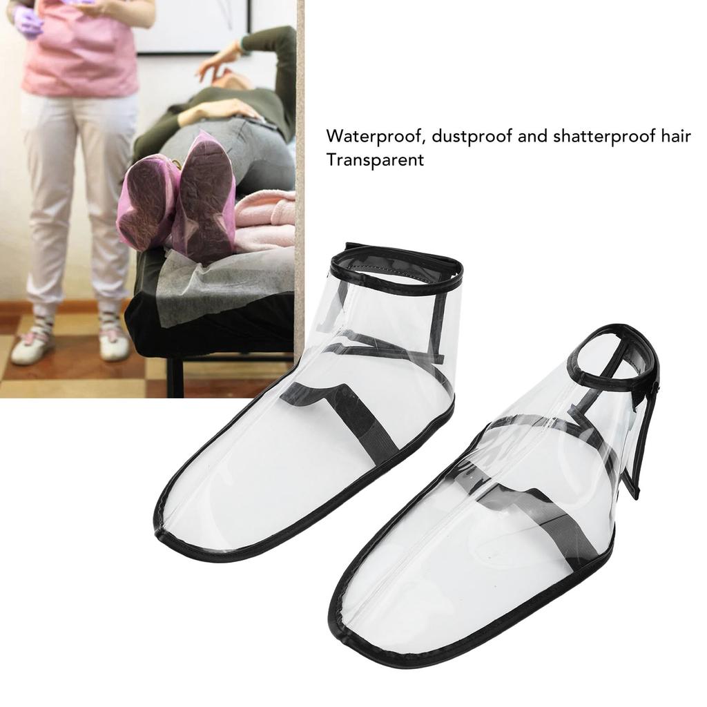 Składany pokrowiec na buty fryzjerskie Wielokrotnego użytku Pokrowiec na buty do salonu fryzjerskiego Przezroczysty pokrowiec na buty do sklepów z masażem Spa