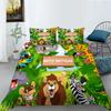 Cartoon Animal Digital Printing Bedding Two Three Piece Set Polyester