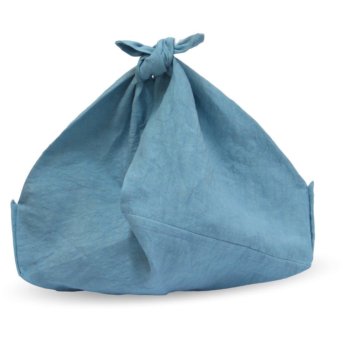 

linen furoshiki light blue [Matsunoya] Sun-dried bag/color
