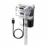 Aquarium Hanging Filter Mini Filter Fish Tank USB Power Interface 2.5W Flow 250H/L Suitable for Fish Tanks Below 30cm