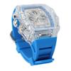 Transparent Case Business Watch Water Proof 50M Luminous Casual Cool Large Dial Silicone Strap Fashion Hollowed Watch