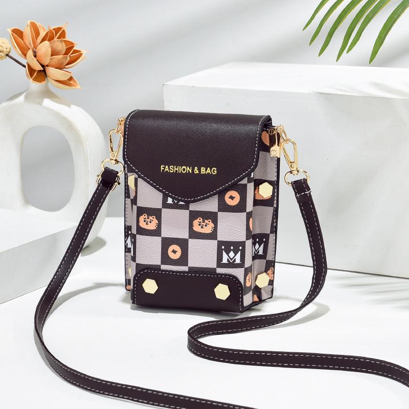 

Женская сумка для мобильного телефона CrossBorder большой вместимости 2024 года: Высококачественная вертикальная сумка-мессенджер с двумя отделениями.