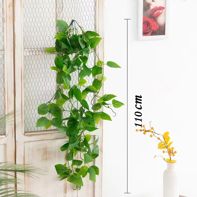 Artificial Plants Vines Wall Hanging Simulation Creeper Wall Hanging Indoor Green Plant Wall Decoration Fake Flower Rattan Plant