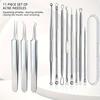 11-Piece Blackhead Kit – Stainless Steel Blemish & Extraction Tools – Professional Pimple Popper Set for All Skin Types