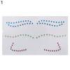 Face Tattoo Stickers Creative Safe Plastic Gem Face Temporary Tattoos for Party