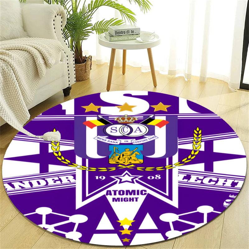 Personalized Anderlecht Round Chair Office Rug - Perfect for Mat, Office Chair & More - Ideal Gift for Birthdays and Holidays
