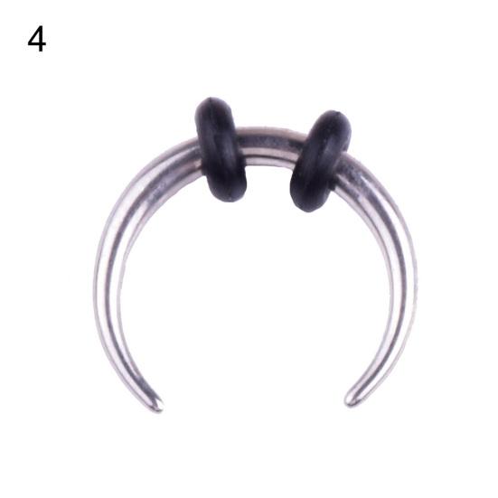 Unisex C-Form Septum Buffalo Taper Expander Piercing Nasenring Ohrstecker Schmuck