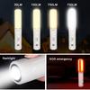 3500mAh Folding LED Camping Lamp USB Rechargeable Three Leaf Lighting Work Light Outdoor Emergency Hanging Tent Torch Flashlight