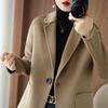 Temperament wool double-sided woolen wool coat women's short buckle winter small slim new coat women