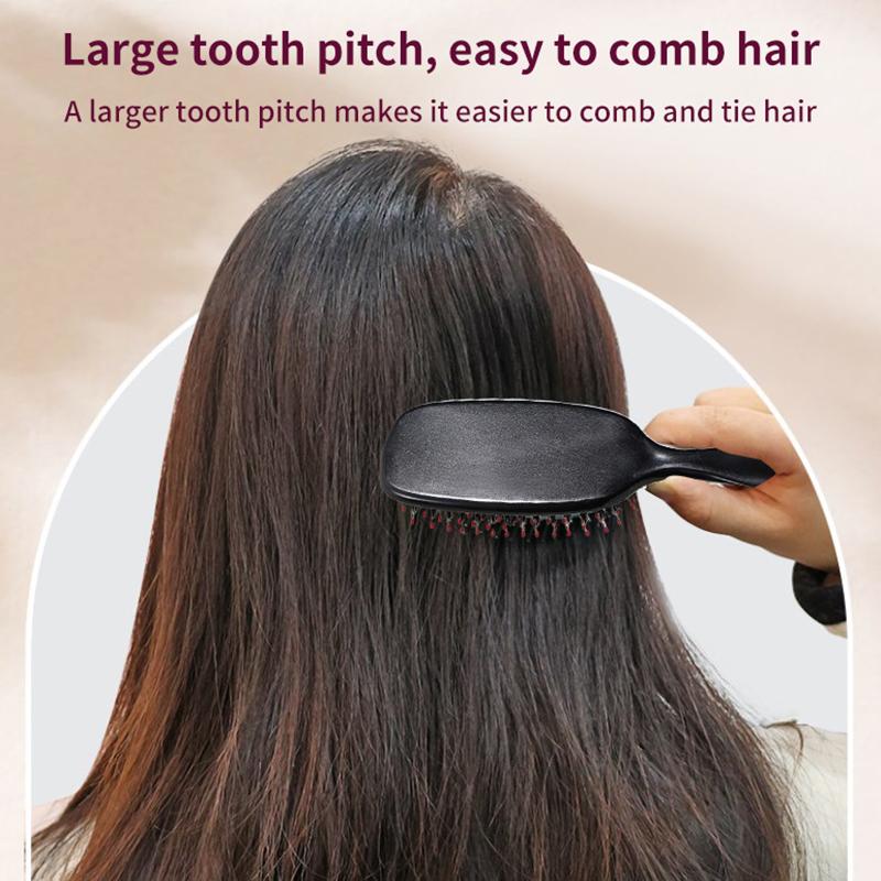 Hair Brush Boar Bristle Massage Comb Anti-Static Hair Scalp Styling Detangling Hollow Out Nylon Teeth Comb Air Bag Comb