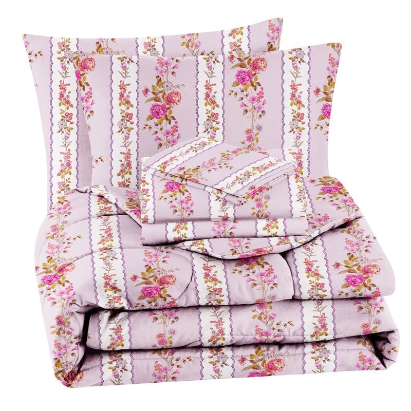 Super Soft Glace Cotton King Size AC Comforter II Blanket II Duvet for Double Bed with 1 Flat Bedsheet and 2 Pillow Covers- 4