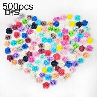 Квітучий букет, 500 шт., 3,5 см, поліетиленова піна, троянда, штучна квітка, DIY, лялька-ведмідь, декор Homen