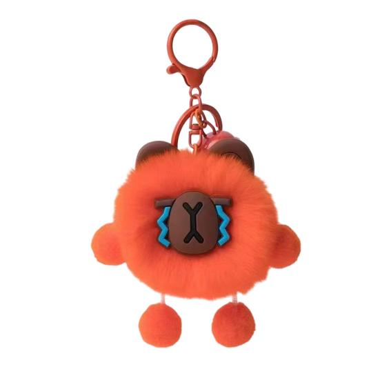 

Keychain Cartoon Plush Doll Charm Decorative Keychain Soft Stuffed Toy Key Holder Backpack Bag Accessory