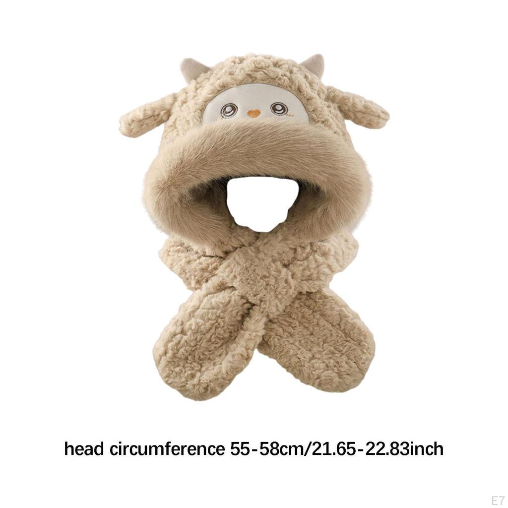 Hat Cute Thicken Soft Winter Warm for Cosplay Dress up Festive Outdoor