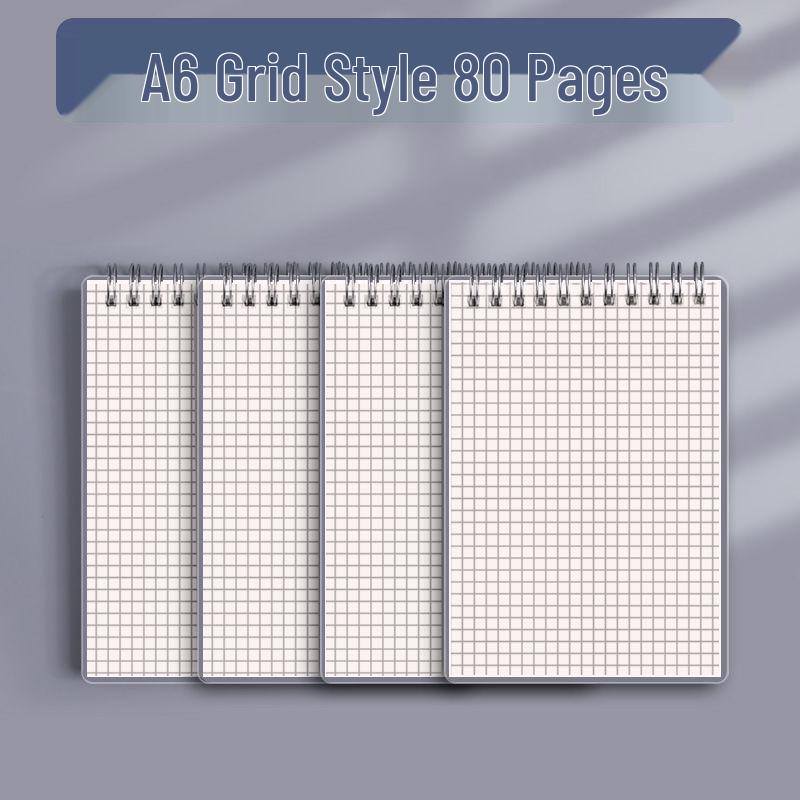 Thickened Student Lined & Grid Notebook - B5/A5/A6 Spiral-Bound No Specific Size