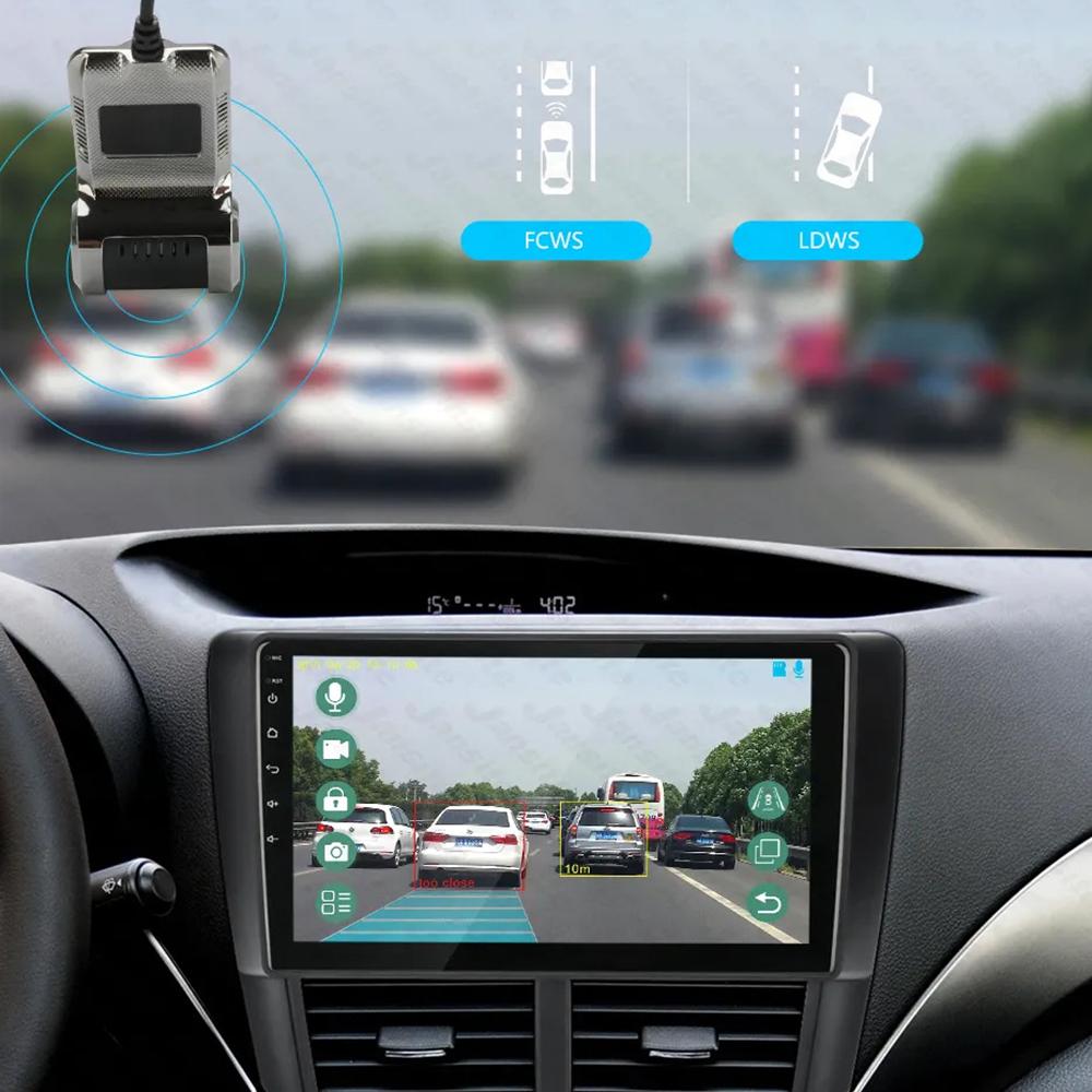 New USB ADAS Car DVR Dash Cam HD For Car DVD Android Player Navigation Floating Window Display LDWS G-Shock