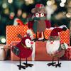 Santa Claus Bird Christmas Ornament - Cute Standing Festival Decoration