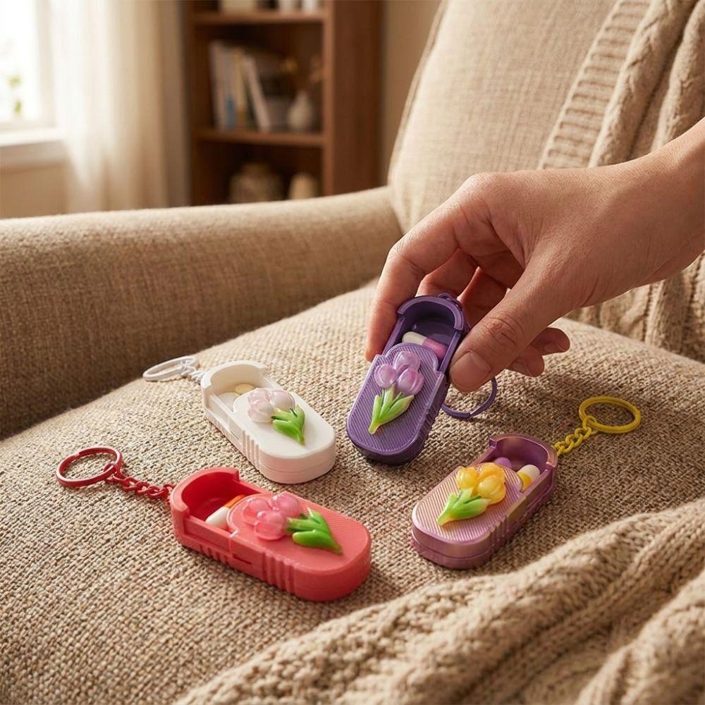 Compact Portable Pill Case Waterproof Pill Storage Container Multi-functional Mini Pill Box Travel