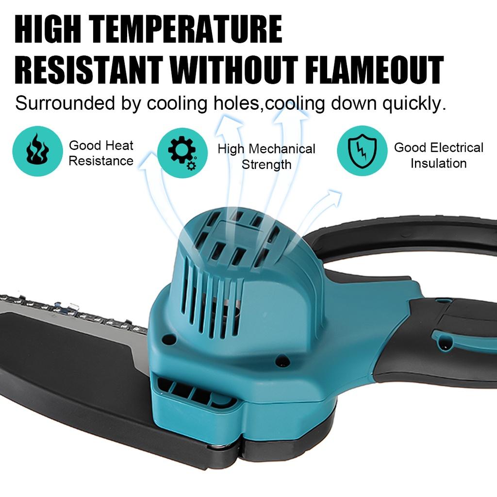 6 Zoll 3000W Holzschneider 88VF Einhand-Kettensägen Mit 1/2 Akku Für Holzbearbeitungswerkzeug Blaue Elektrische Kettensäge
