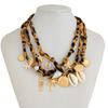 3 Stück Sommer Strand Schmuck Halsketten Set Muschel Seestern Anhänger Imitation Perlen Für Frauen Mode Accessoires