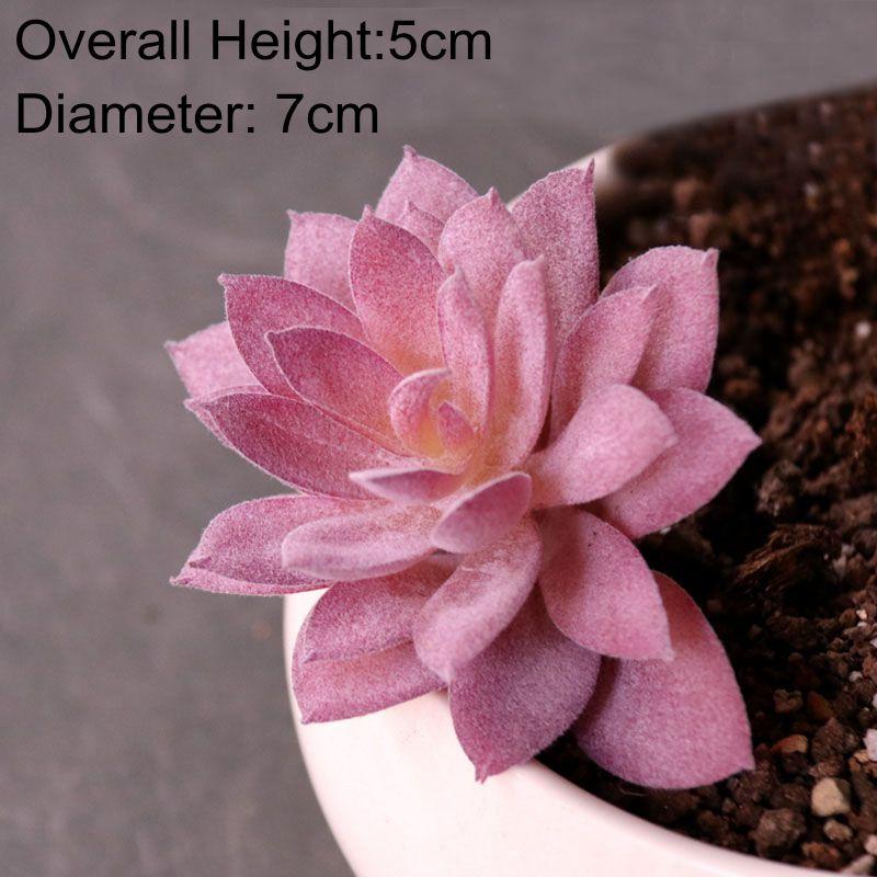 Konstgjorda Suckulenter Växter Vit Rosa Grön Plast Falska Växter Landskap Bonsai plantas artificiales Hem Trädgård Dekoration