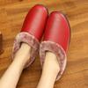 25 Old Beijing Cotton Shoes Women's Winter Velvet Thickened Cotton Slippers Leather Waterproof Warm Middle-aged and Elderly Mother Cotton Boots