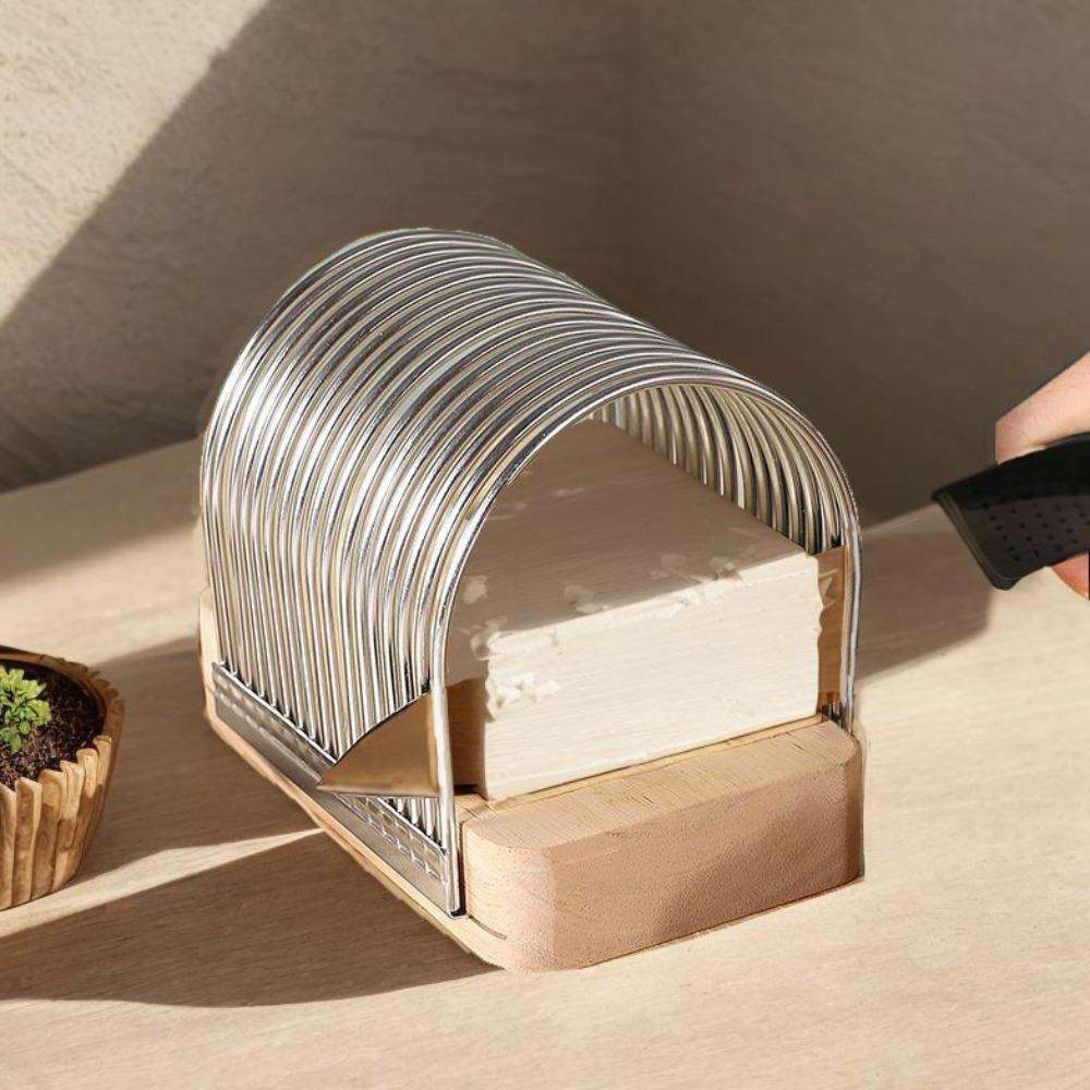 Stainless Steel Bread Slicer with Fixing Nails Tomato Slicer Toast Cutter Mold  Restaurant
