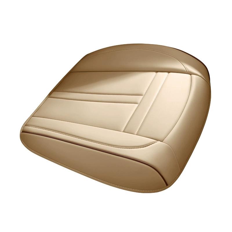 Nappa Leather Car Seat Cover Anti-Slip and Full Wrap Driver Four Season Universal Fit Most Car SUV Car Accessories 1PCS