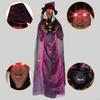 Halloween Hanging Animated Screaming Witch Height 70.9" for Events