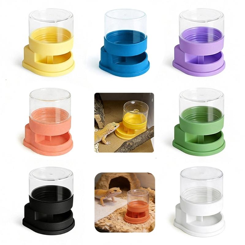 Transparent Reptiles Water Feeder With Automatic Water Refilling Space Efficient Design Technology