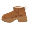 UGG Classic Ultra Mini New Heights Boot Chestnut Women Sneakers Brown 1158311-CHE