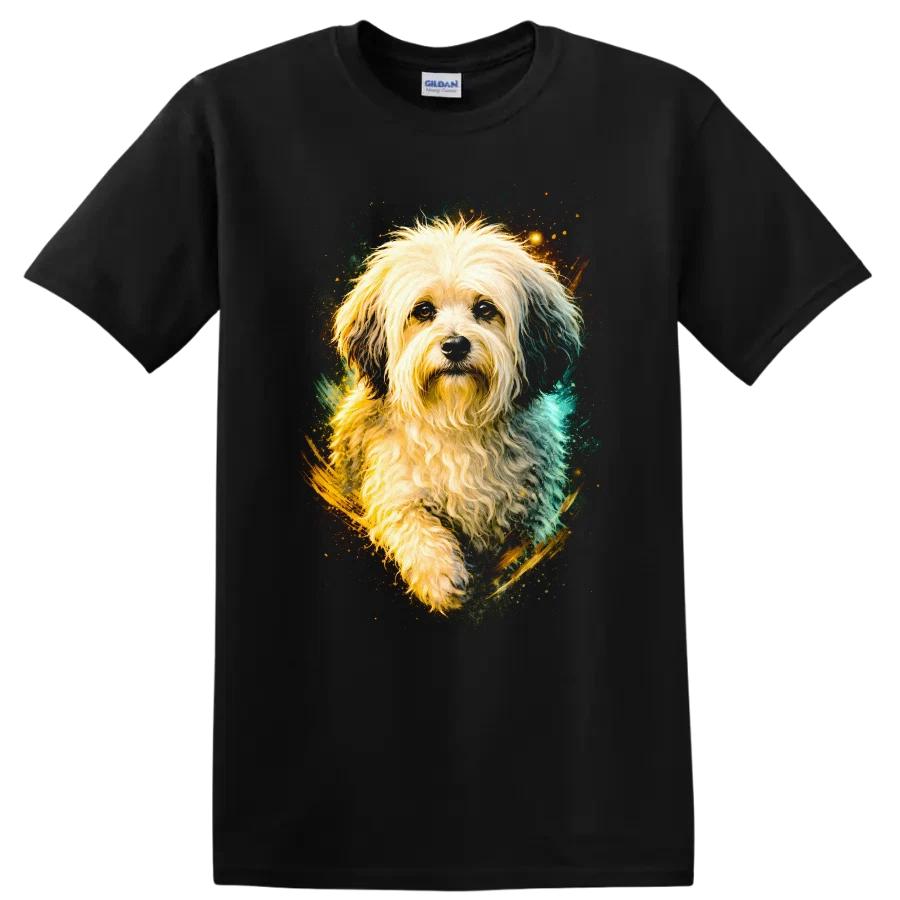 Dog T Shirt Cute Fluffy Pet Design Graphic Tee Cool Animal Lover Gift