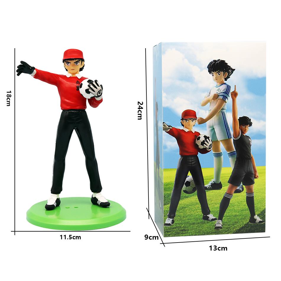 New 18cm Captain Tsubasa Anime Figure Ozora Tsubasa Action Figures Hyuuga Kojirou/Wakabayashi Genzou Figurine Collection Model