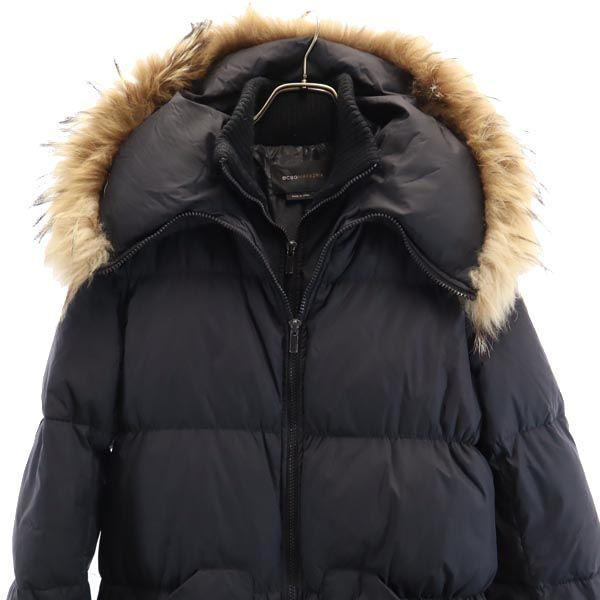 BCBGMAXAZRIA Down Coat S Black Series Hood Women Used