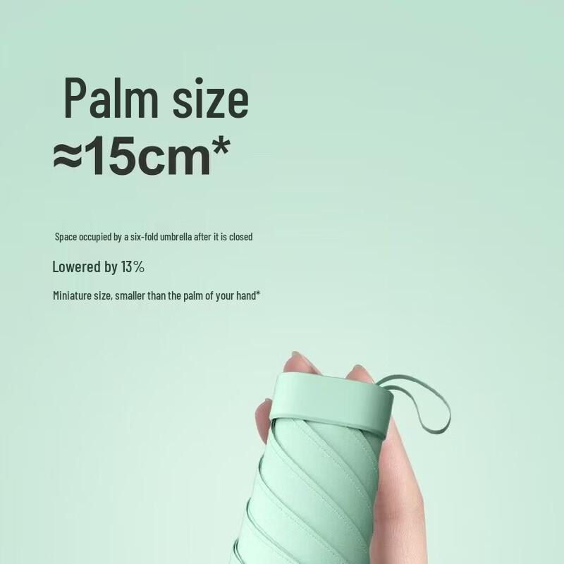 Portable Capsule Flat Folding Umbrella