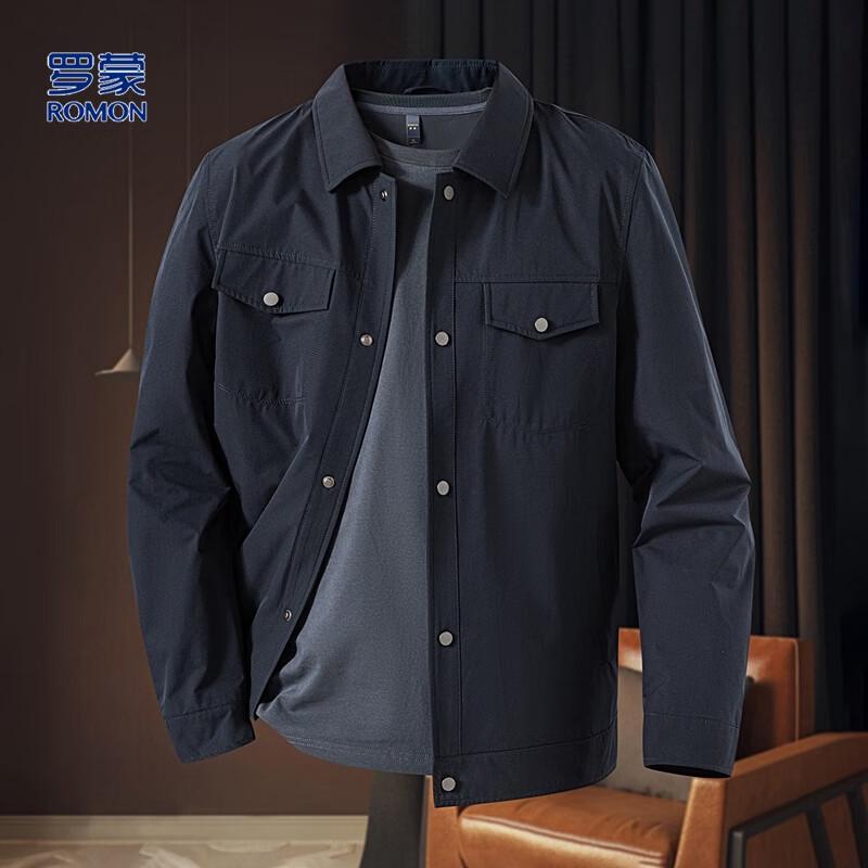 

Luomen Men s Solid Color Utility Jacket L